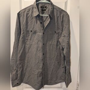 Banana Republic Luxe Flannel Camden Fit Button-Down Shirt Large